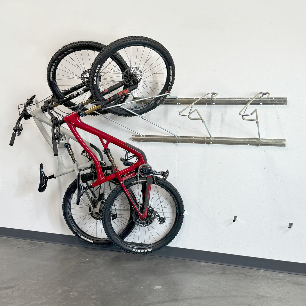 6 Bike Rolling Garage Storage Rack